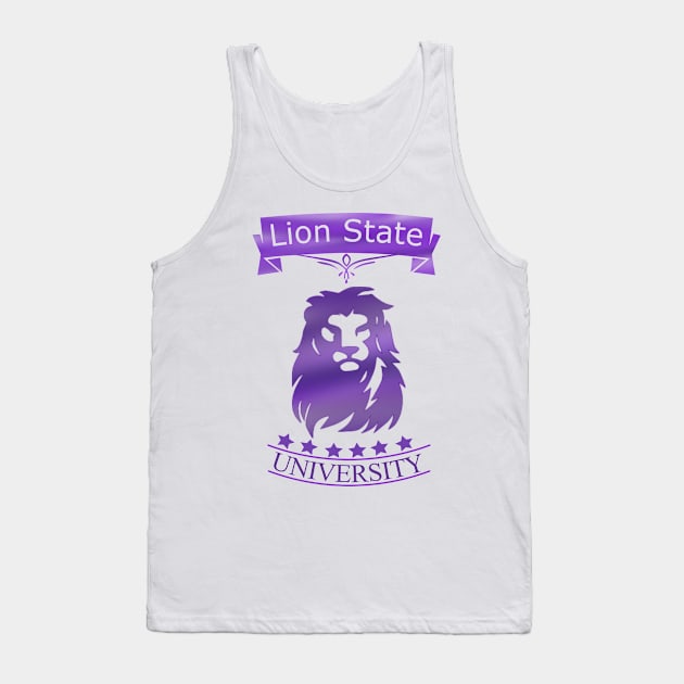 Lion State University Campus and College Tank Top by phughes1980